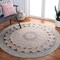 Safavieh 5 x 5 ft. Cape Cod Round Area Rug, Yellow & Pink CAP225C-5R - alternate 3